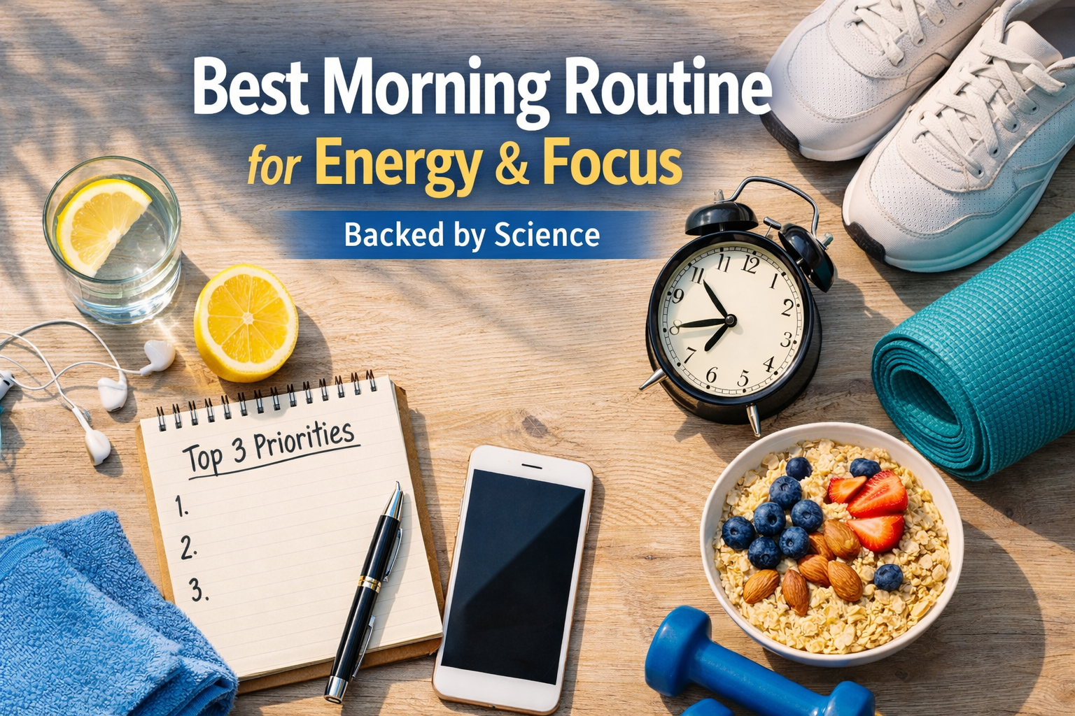 Best Morning Routine for Energy and Focus (Backed by Science)