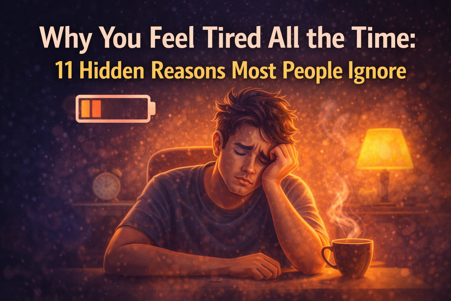 Why You Feel Tired All the Time: 11 Hidden Reasons Most People Ignore
